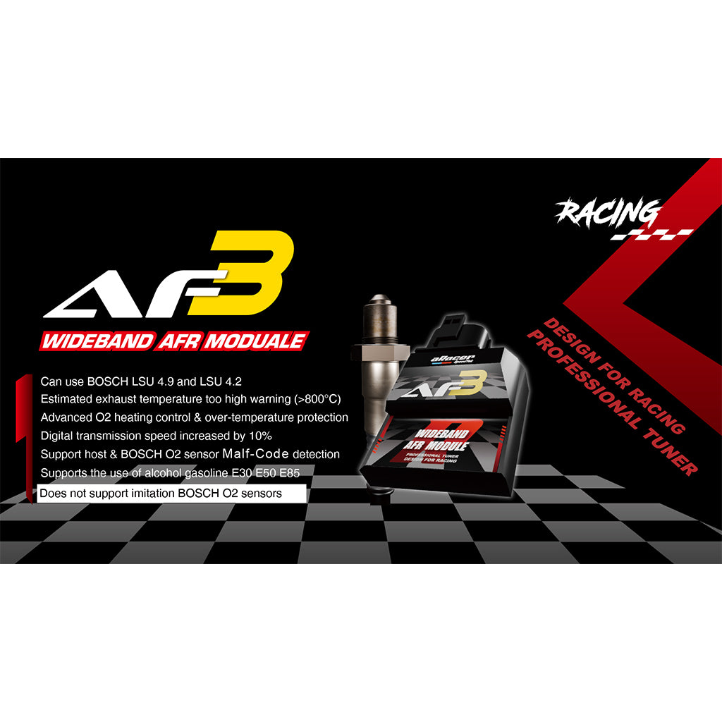 aRacer AF3 Professional Wideband with Bosch LSU 4.9 O2 Sensor (NEW)